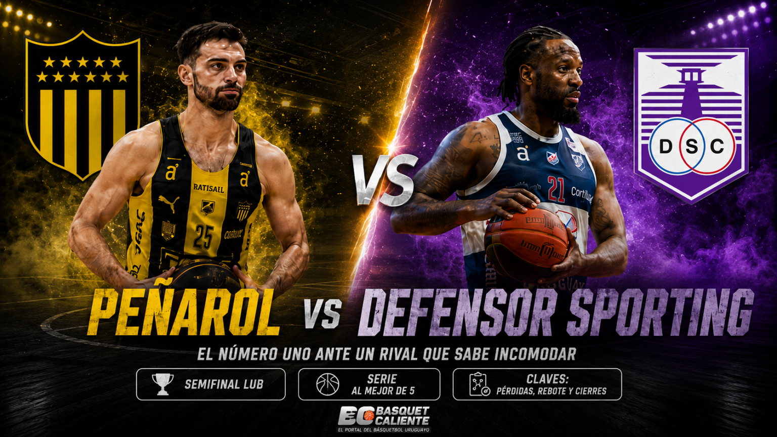 Semifinal · Peñarol vs Defensor Sporting - Basquet Caliente